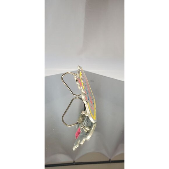 Las Vegas Belt Buckle Pewter Welcome to Fabulous Nevada Drive Carefully 4633 - Picture 2 of 6